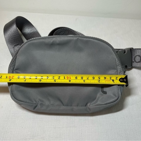Lole Belt Bag. Minimalist Design. Charcoal Grey. Logo on belt. Adjustable - Picture 8 of 9